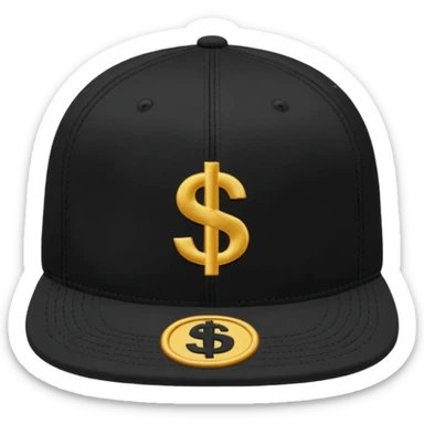 boné com simbolo de $ hype sticker