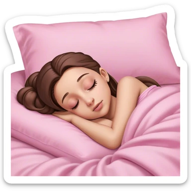 Ariana Grande sleeping pink  sticker