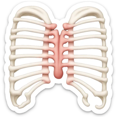heart shaped rib cage emoji sticker