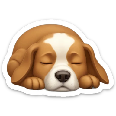 dog sleeping funny sticker