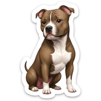 brindel staffordshire bullterrier sticker