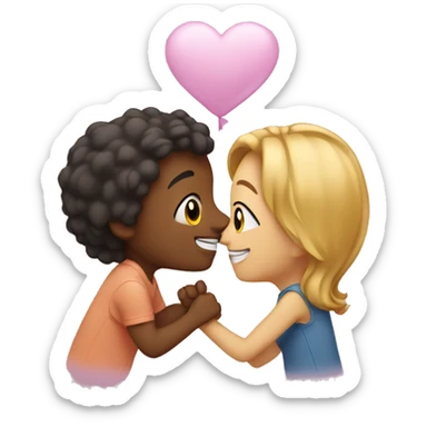 sharing a sweet moment sticker