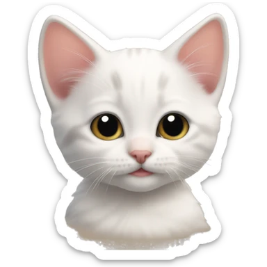 6 week old kitten sticker