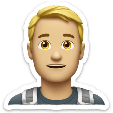 Um Homen Apontando Pra Cima sticker