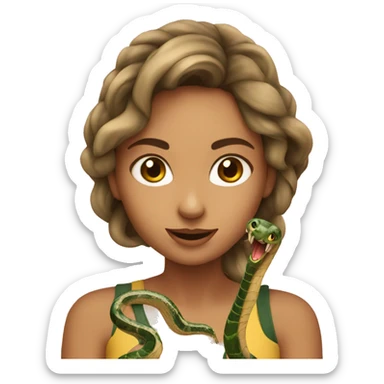 Girls turned into snakes talking sticker