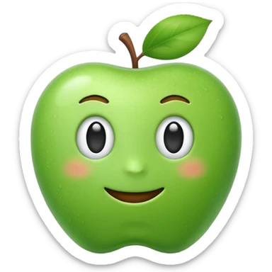 A high-quality 3D render of focus in the style of an Apple emoji. Smooth textures, soft diffuse lighting, and deep detailing. Realistic materials but with a stylized, iconic look. Soft drop shadow. Isolated on a white background. High fidelity, 4k. sticker