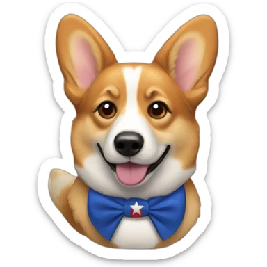 Republican corgi sticker