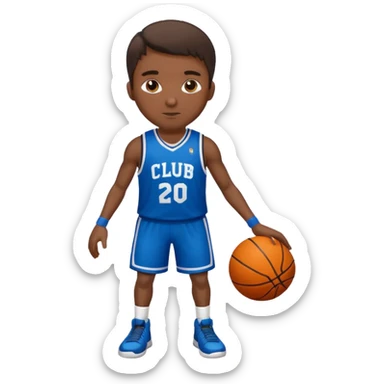 jugador de básquet con camiseta de Club Arquitectura sticker