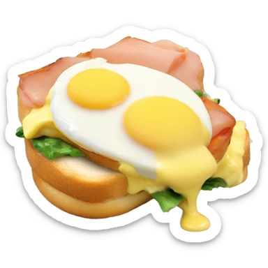 eggs benedict  sticker
