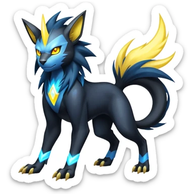 Manectric-Luxray-hybrid-creature sticker