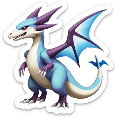 Noivern-Latios-Marowak-Lugia-Fakémon-hybrid-creature (full body)  sticker