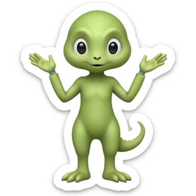 full body ...cute peacefull alien furry with 2 legs ....stands upright and looks intelligent ...wears clothing. not green..looks happy and cuddly... doesnt have eyes on face, there is a appendage coming from top of head with a single large eye sticker