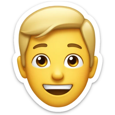 nodding with a thumbs up sticker