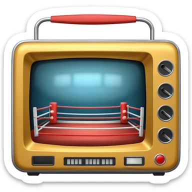 television in the ring movie sticker
