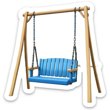 Swing in public park sticker