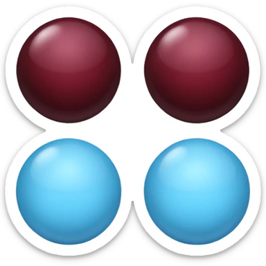  dark burgandy and light blue colour instead   sticker