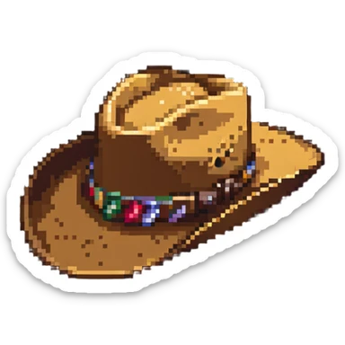 cowboy hat sticker