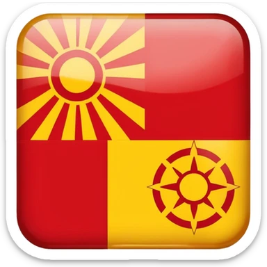 give me a symbol to combine my polish and macedonian roots that is simple and legible sticker