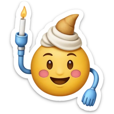 Un emoji qui fumé un joint  sticker