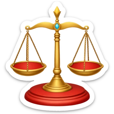 Create a casting sigil inspired by the wizard101 balance school using base color sand and trim color red. A golden scale in the middle as a focus  sticker