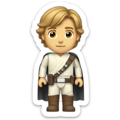 star wars luke skywalker sticker