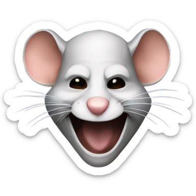 Rat in a Guy fawkes anonymous mask  sticker