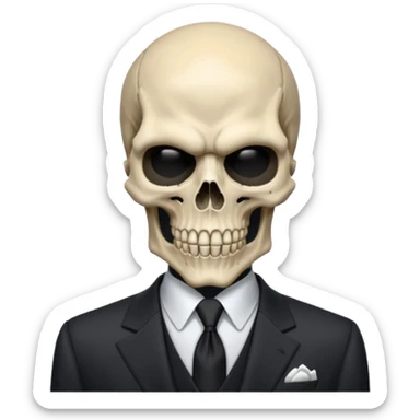 cinematic realistic Megadeth iconic mascot sticker