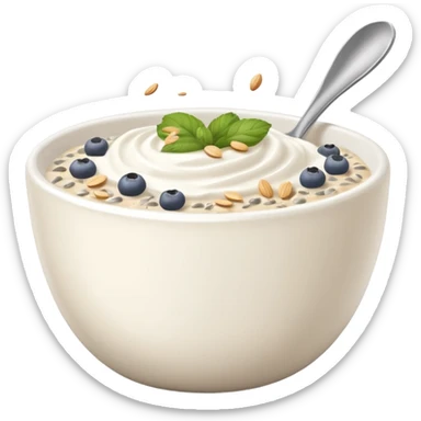 Greek Yogurt with Oats and Chia Seeds sticker