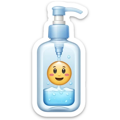 hand sanitizer without pump sticker
