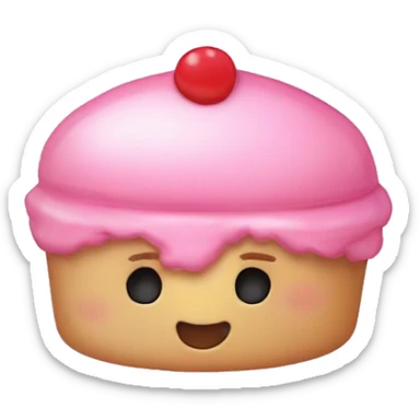 Kalpli fiyonklu pembe beyaz vintage kremalı üstü simli ve üstünde pembe simli kirazlar olan kalp şeklinde bir doğum günü pastaı sticker