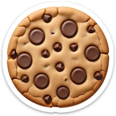 Cookie with bite mark sticker
