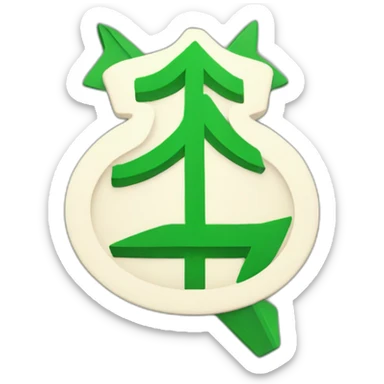 € symbol with an arrow in both directions sticker