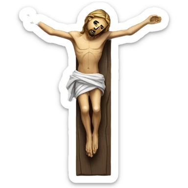 Crucifix sticker