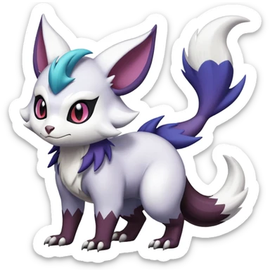 Shiny Dark Furret-Absol-Noibat-Noivern-Hybrid (Full body) sticker