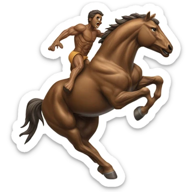 Bronco stomping  sticker