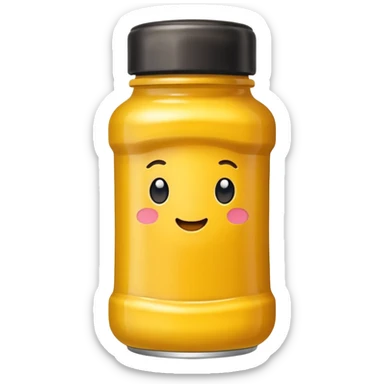 a tube of mustard  sticker