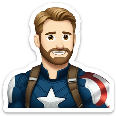 chris evans captain america  sticker
