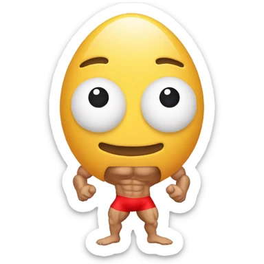 Bodybuilding eggs sticker