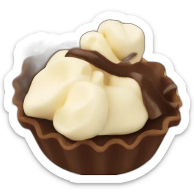 Ratonero Orito chocolate pies blancos sticker