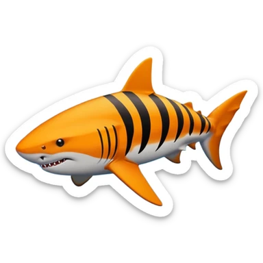 🐅🦈 i want the shark also have the coler of the tiger sticker