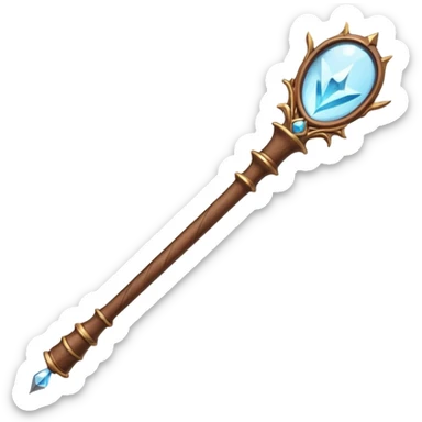 Harry Potter magic wand Brown and sade sticker