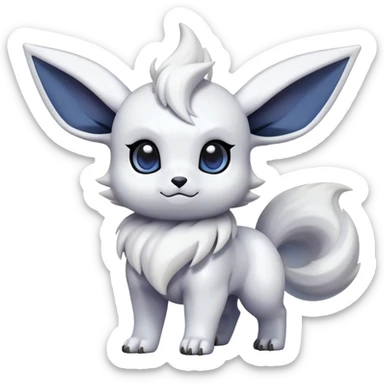 Epic Shiny Cool Cute Kawaii Eevee-Absol-Pokemon Full Body sticker