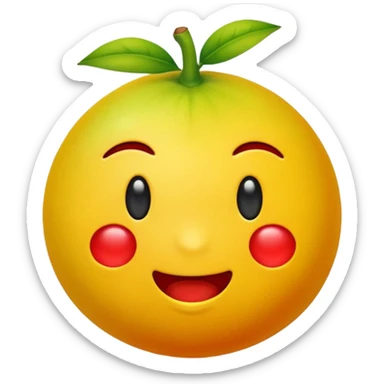 Crear un emoticón que tenga que ver con una variedad de Cambures ,como Cambur rojo, guineo, manzano , macho etc....; y que la paleta de colores sea la siguiente: Rojo Carmín, Amarillo, Amarillo Crema y Verde Pasto sticker