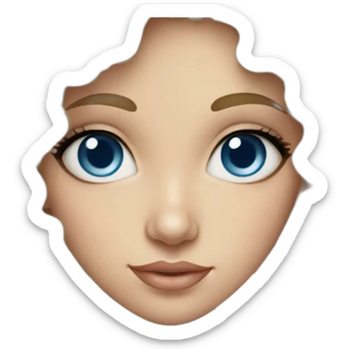 Russian-girl-blue-eyes-curly sticker