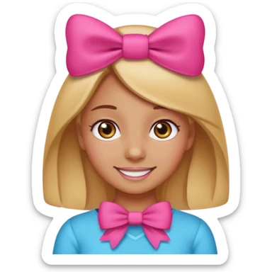 A baddie girl giving cute vibes but don't make it look like more of a human emoji more of a emoji a regular emoji sticker