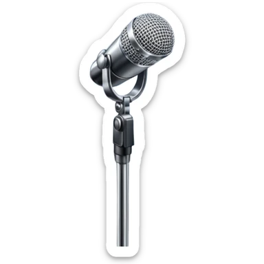 stage spotlight shining on a microphone sticker