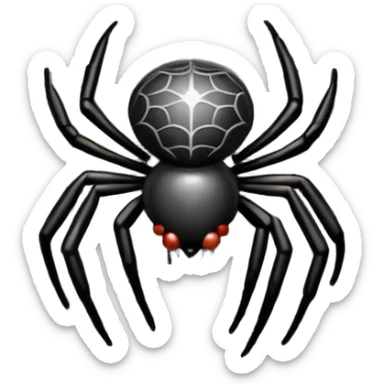 spider web nest sticker
