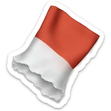 Hand holding a handkerchief  sticker