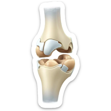 The presence in which one has resembling the surgical modification of the patella part of the body sticker