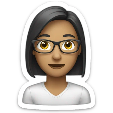 monitor with the video call on the screen sticker